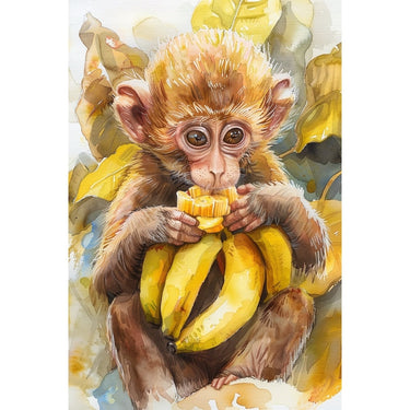Monkey with Bananas Canvas
